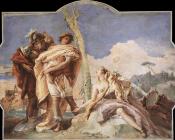 乔瓦尼巴蒂斯塔提埃波罗 - Villa Valmarana Rinaldo Abandoning Armida